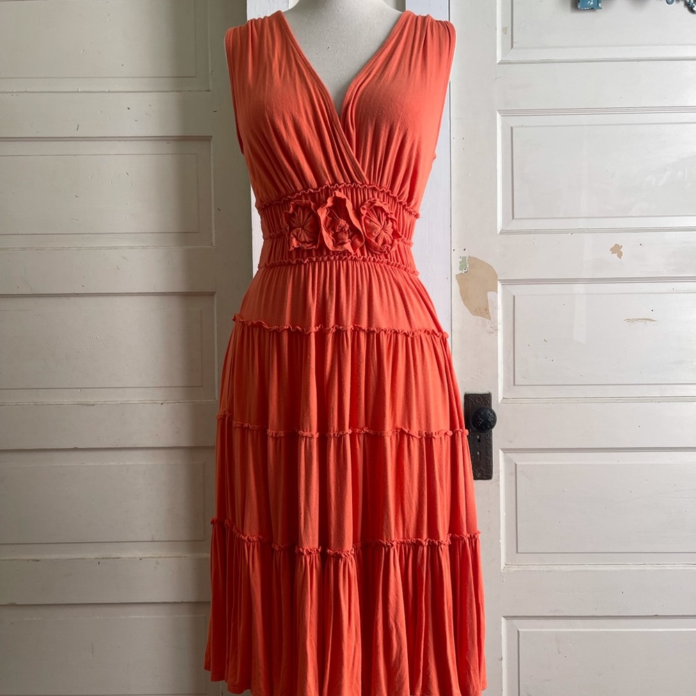 Sangria Orange Dress Size L